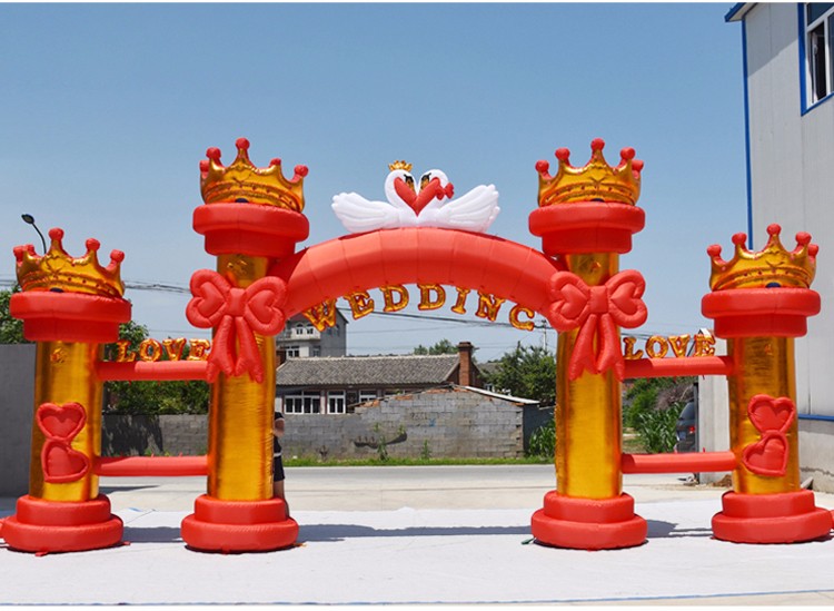重庆红色婚庆气模拱门